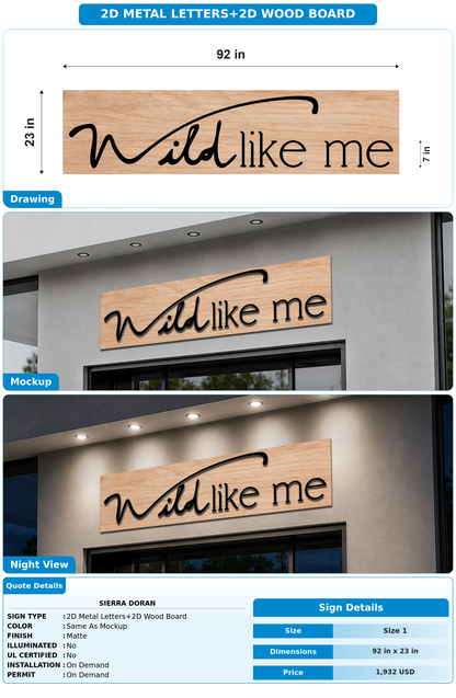 CUSTOM MOCKUP SIGN FOR Sierra Doran