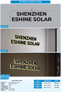 CUSTOM MOCKUP SIGN FOR Abby Eshine solar
