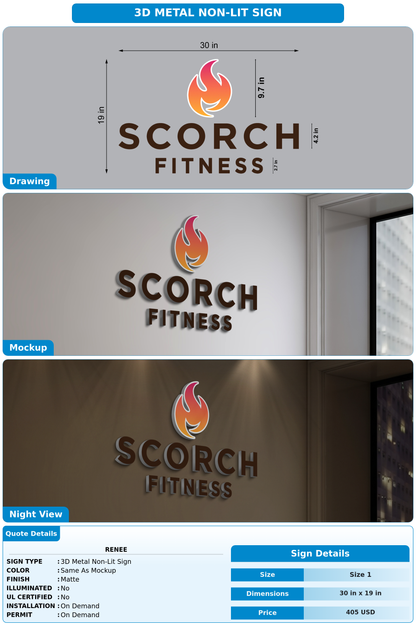 CUSTOM MOCKUP SIGN FOR Renee