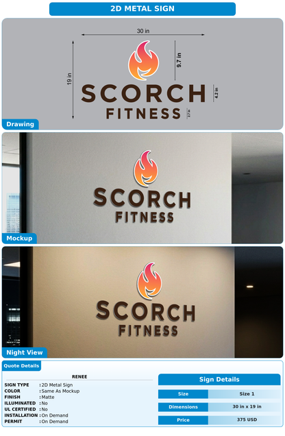 CUSTOM MOCKUP SIGN FOR Renee