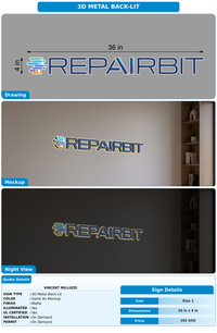 CUSTOM MOCKUP SIGN FOR Vincent Milluzzi