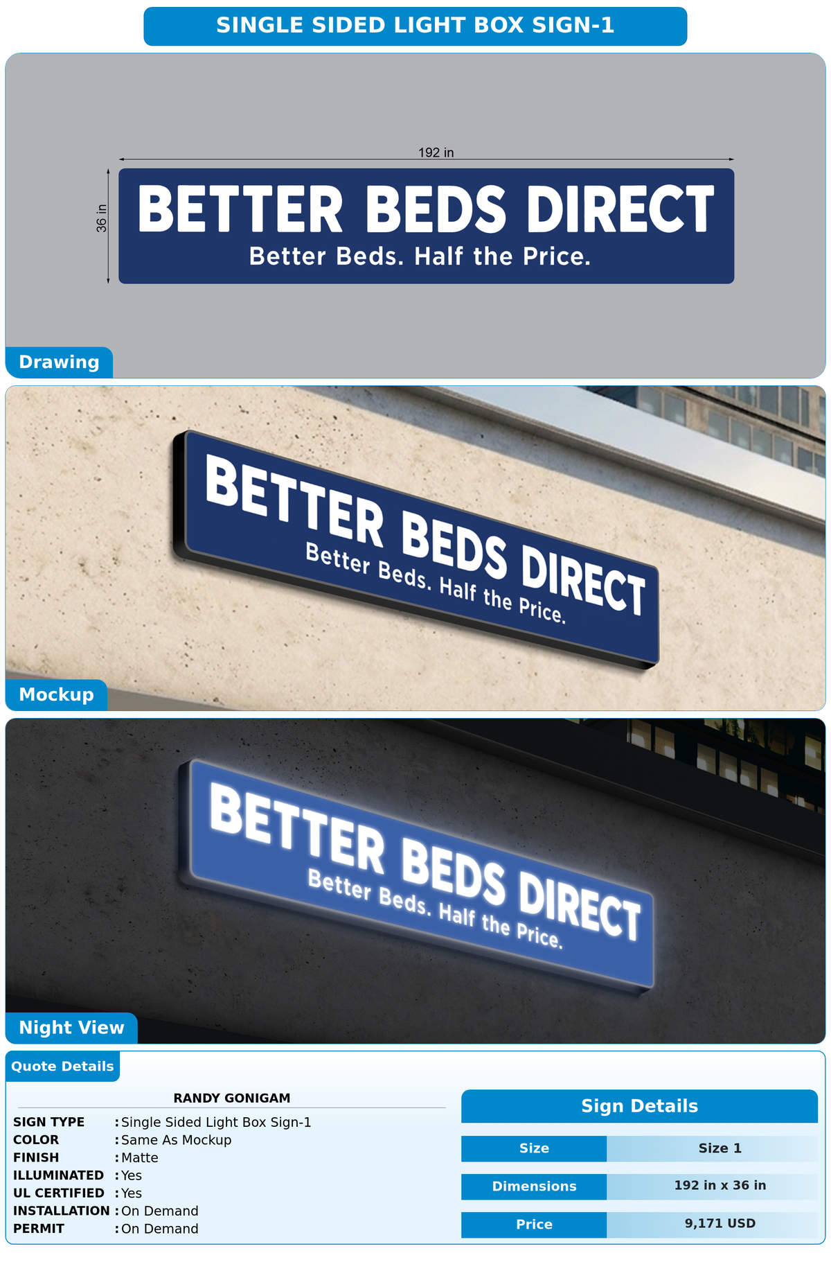 CUSTOM MOCKUP SIGN FOR Randy Gonigam