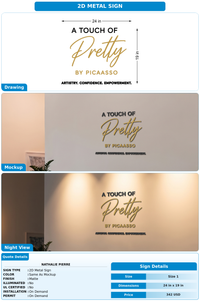 CUSTOM MOCKUP SIGN FOR Nathalie Pierre