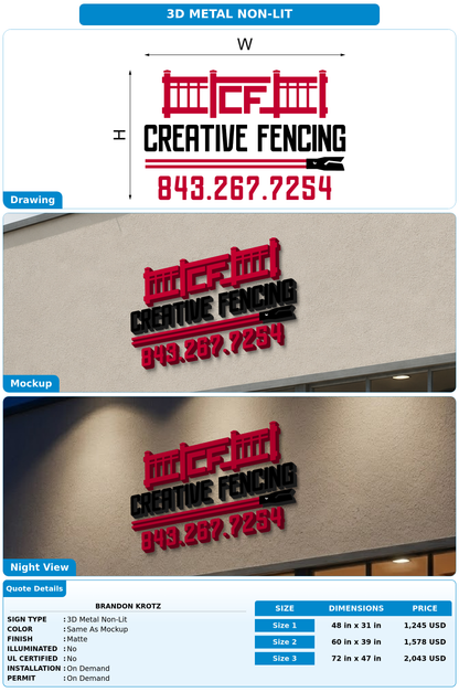 CUSTOM MOCKUP SIGN FOR Brandon Krotz