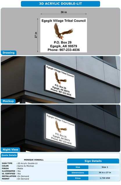 CUSTOM MOCKUP SIGN FOR monique vondall
