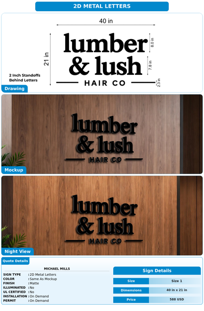CUSTOM MOCKUP SIGN FOR Michael Mills
