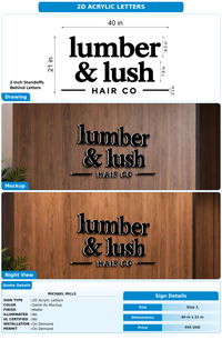 CUSTOM MOCKUP SIGN FOR Michael Mills