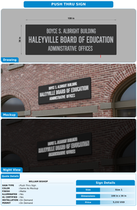 CUSTOM MOCKUP SIGN FOR William Bishop