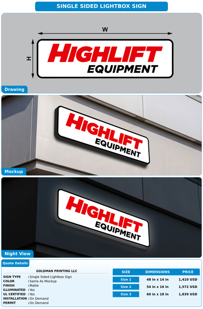 CUSTOM MOCKUP SIGN FOR Goldman Printing LLC