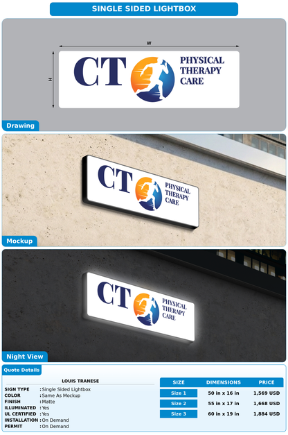 CUSTOM MOCKUP SIGN FOR Louis Tranese