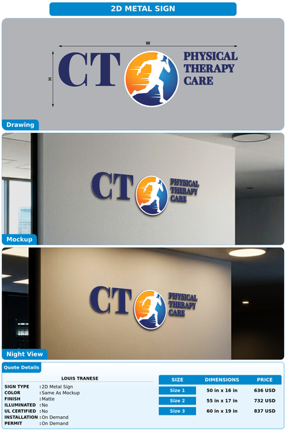 CUSTOM MOCKUP SIGN FOR Louis Tranese