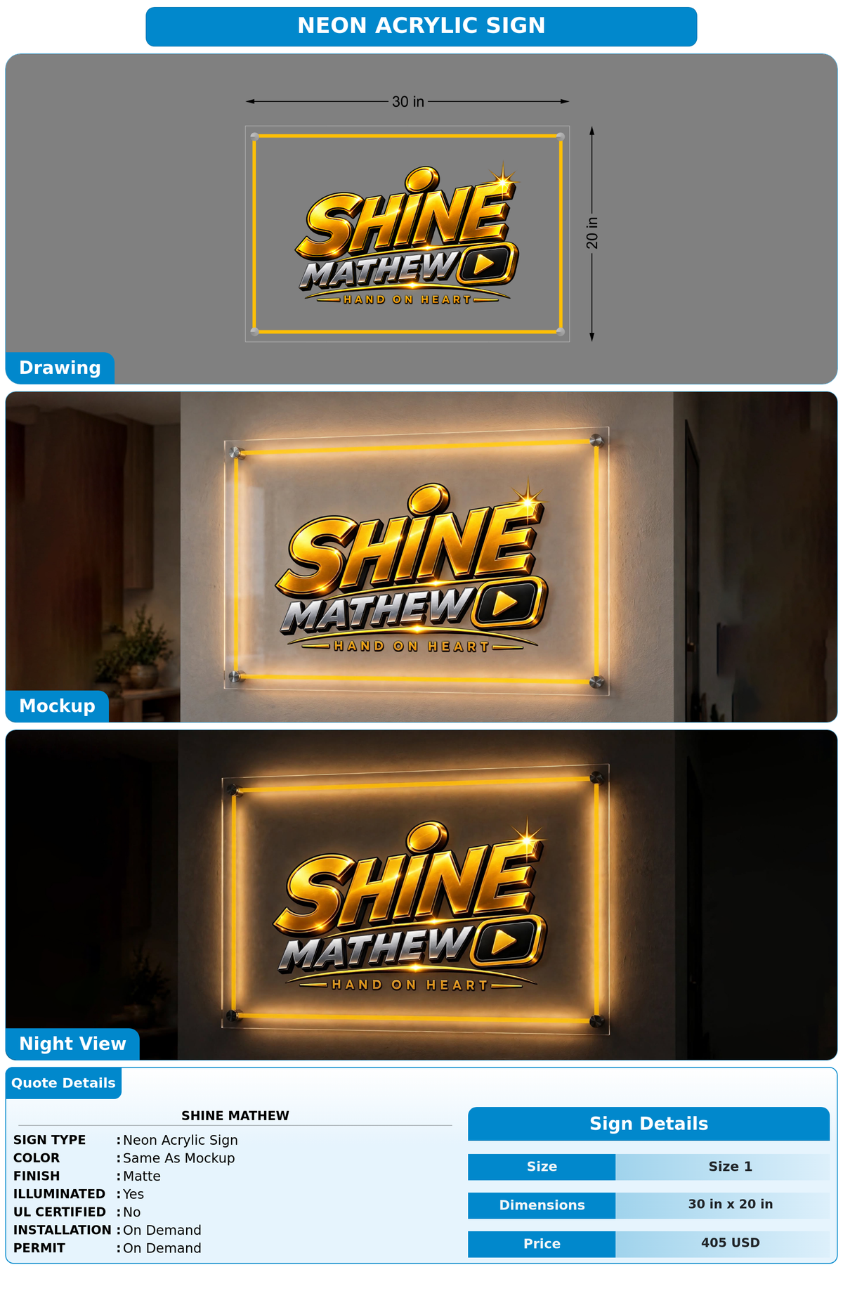 CUSTOM MOCKUP SIGN FOR Shine Mathew