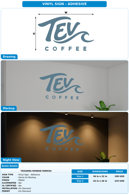 CUSTOM MOCKUP SIGN FOR Tessarra Monroe Parrish