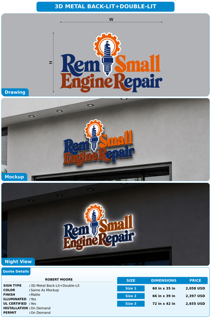 CUSTOM MOCKUP SIGN FOR Robert Moore