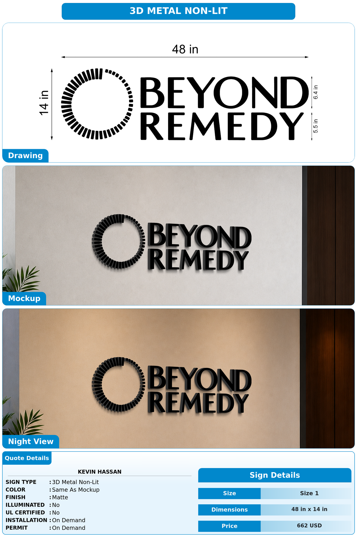 CUSTOM MOCKUP SIGN FOR kevin hassan