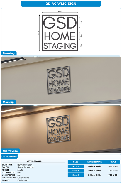 CUSTOM MOCKUP SIGN FOR Kate DeCarlo