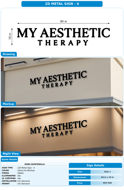CUSTOM MOCKUP SIGN FOR Dora Quintanilla