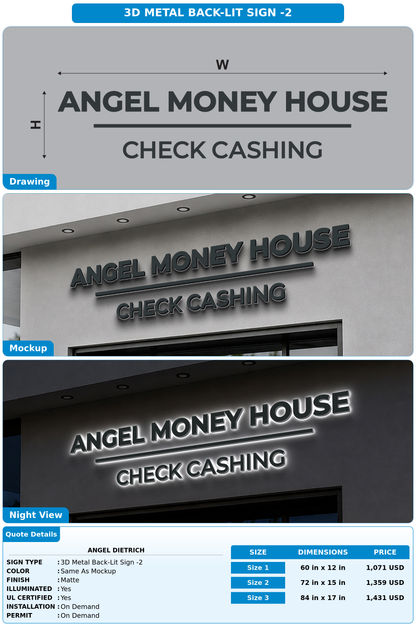 CUSTOM MOCKUP SIGN FOR Angel Dietrich