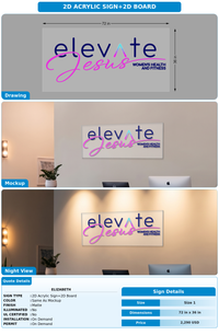 CUSTOM MOCKUP SIGN FOR Elizabeth