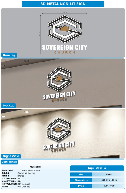 CUSTOM MOCKUP SIGN FOR Meredith