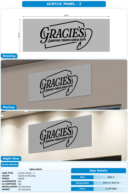 CUSTOM MOCKUP SIGN FOR Erin Smith