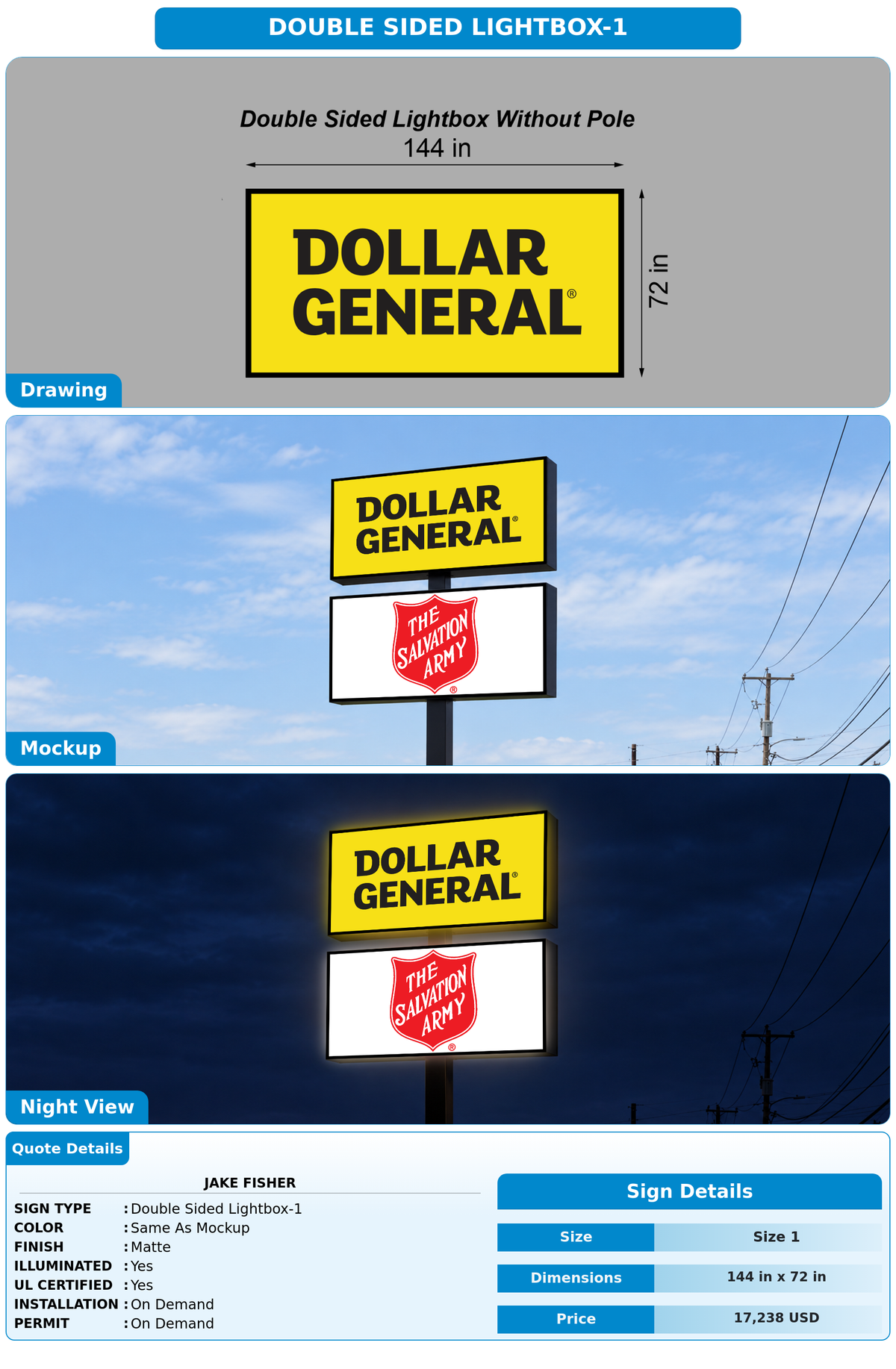 CUSTOM MOCKUP SIGN FOR Jake Fisher