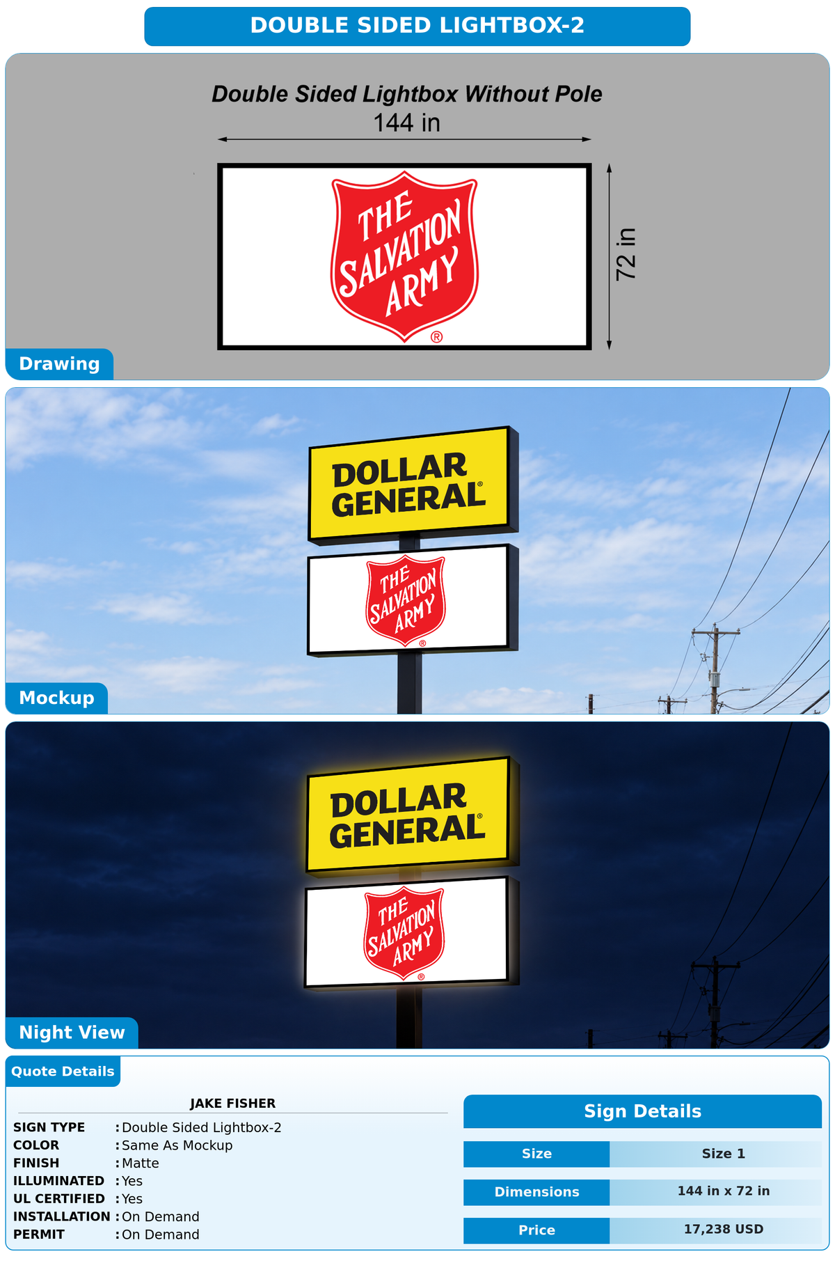CUSTOM MOCKUP SIGN FOR Jake Fisher