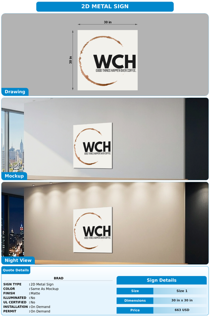CUSTOM MOCKUP SIGN FOR Brad