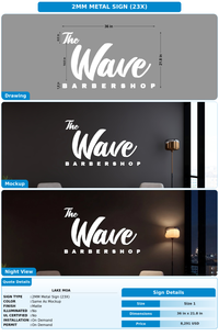 CUSTOM MOCKUP SIGN FOR lake moa