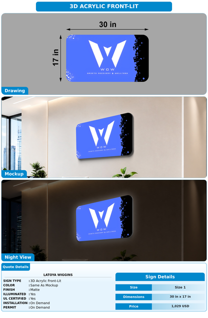 CUSTOM MOCKUP SIGN FOR LaToya Wiggins