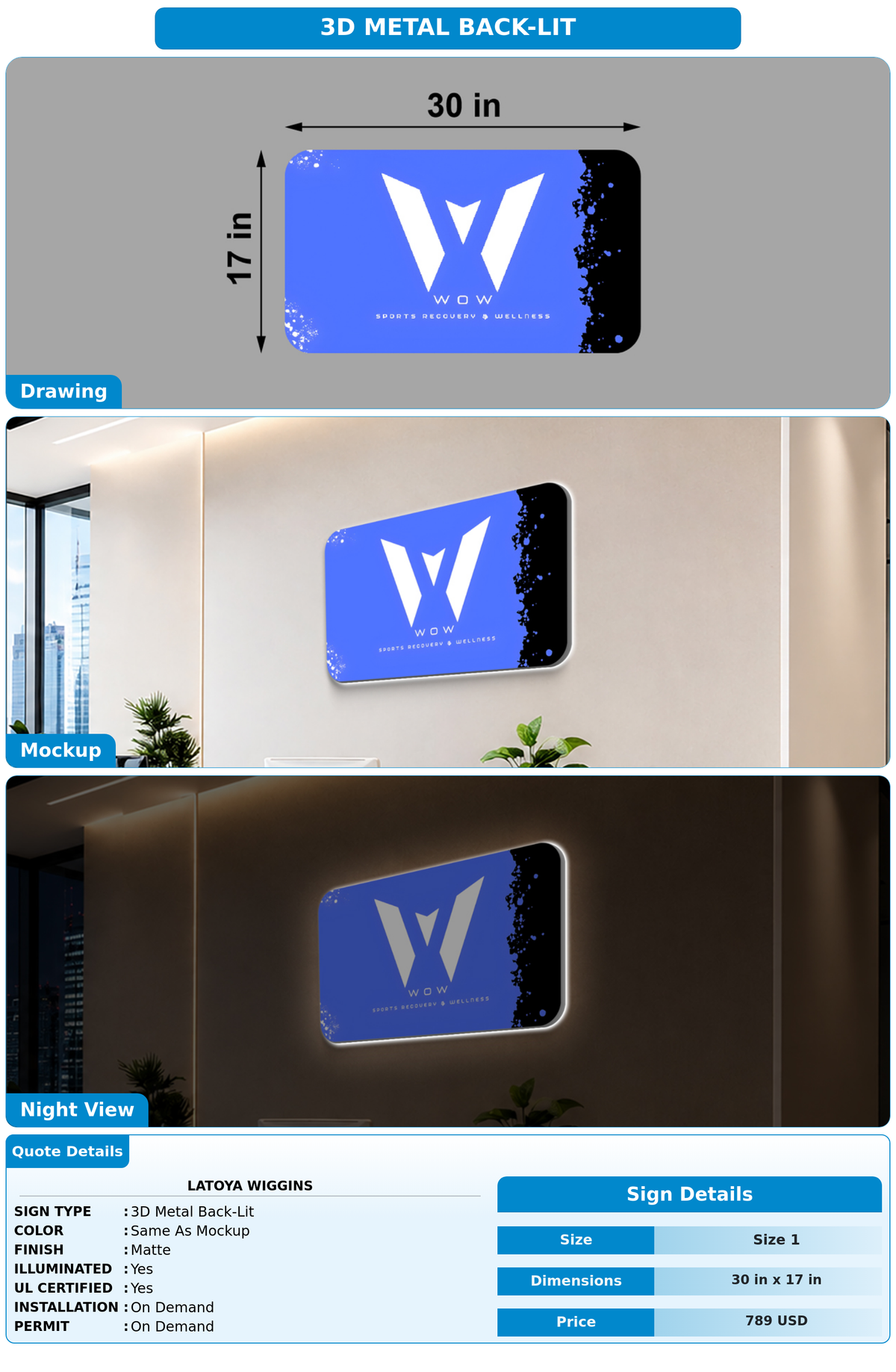 CUSTOM MOCKUP SIGN FOR LaToya Wiggins