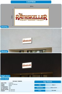 CUSTOM MOCKUP SIGN FOR Michael Tinberg