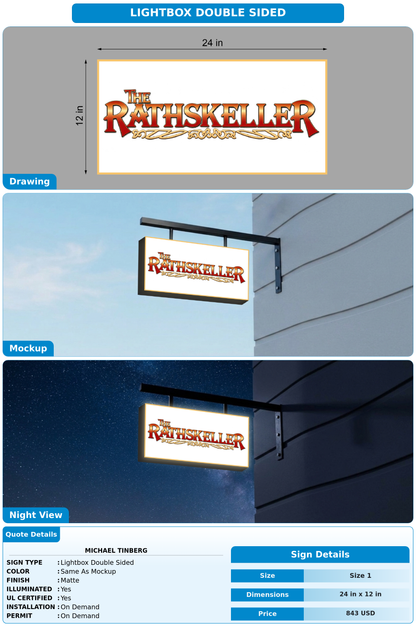 CUSTOM MOCKUP SIGN FOR Michael Tinberg