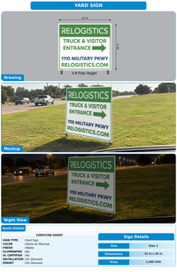 CUSTOM MOCKUP SIGN FOR Christian Gaddy