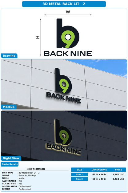 CUSTOM MOCKUP SIGN FOR Mike Thompson