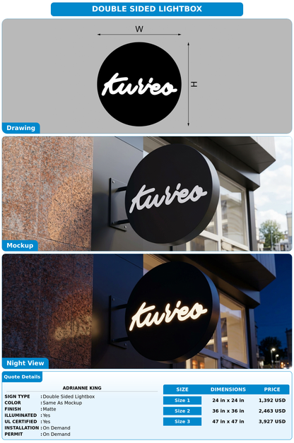 CUSTOM MOCKUP SIGN FOR Adrianne King