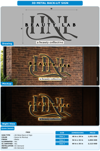 CUSTOM MOCKUP SIGN FOR Fred