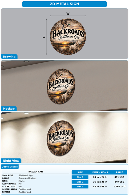 CUSTOM MOCKUP SIGN FOR Raegan Hays