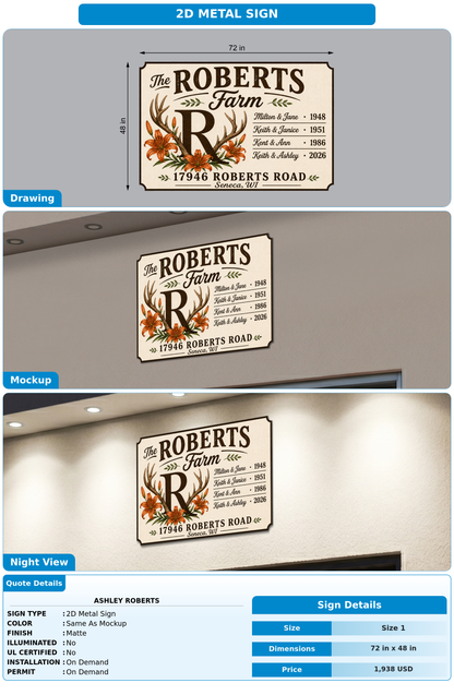 CUSTOM MOCKUP SIGN FOR Ashley Roberts