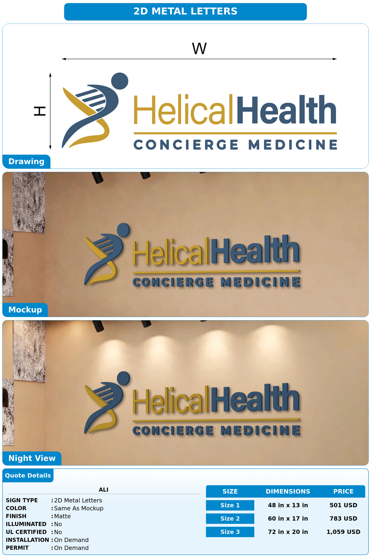 CUSTOM MOCKUP SIGN FOR Ali