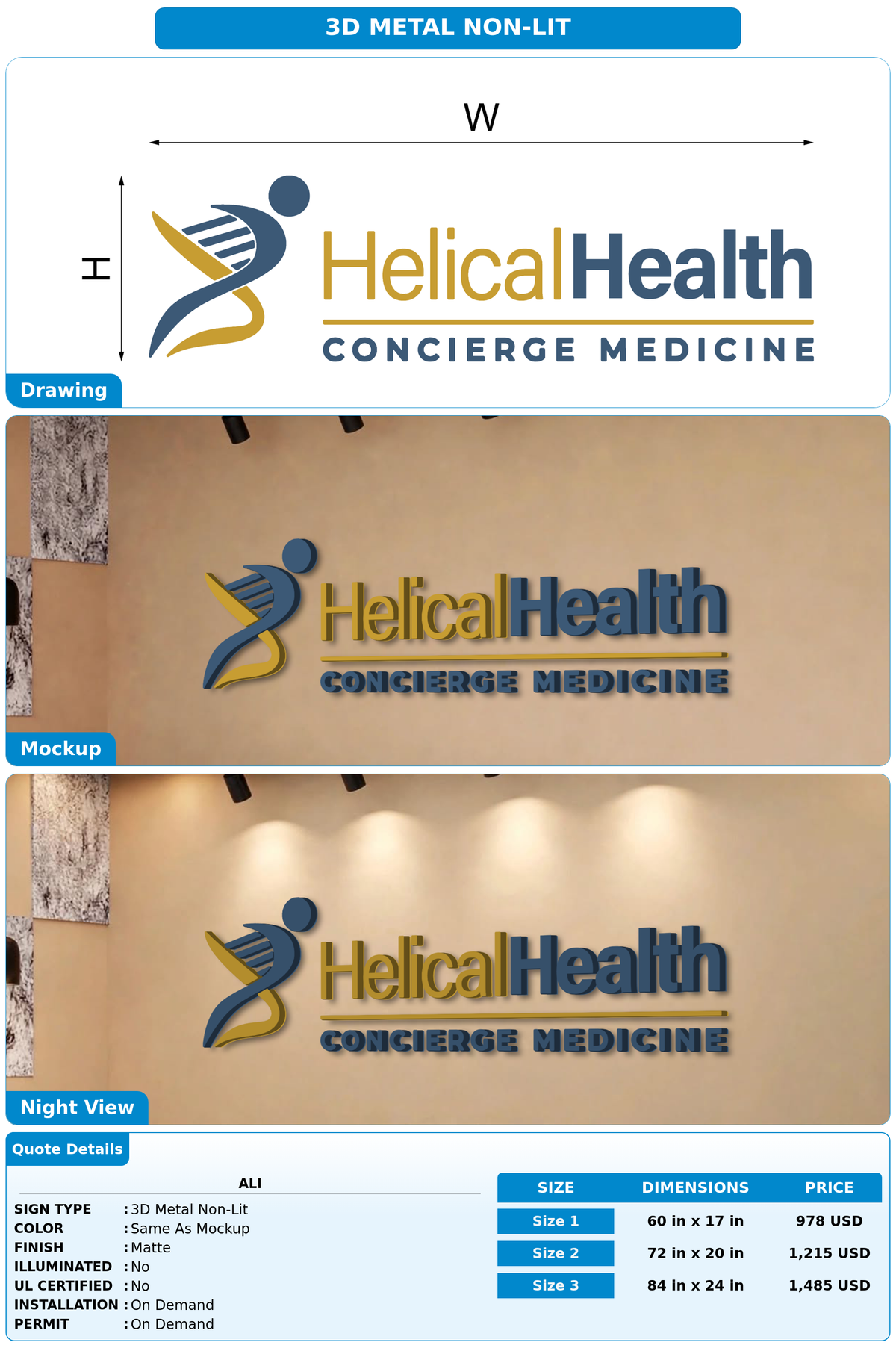 CUSTOM MOCKUP SIGN FOR Ali