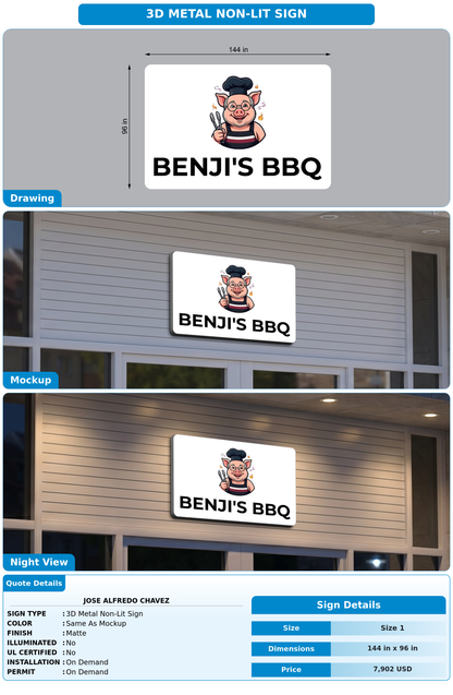 CUSTOM MOCKUP SIGN FOR jose Alfredo chavez