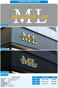 CUSTOM MOCKUP SIGN FOR Majed Moughni
