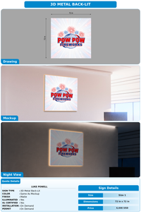 CUSTOM MOCKUP SIGN FOR Luke powell