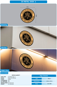 CUSTOM MOCKUP SIGN FOR Patrick Jarrett