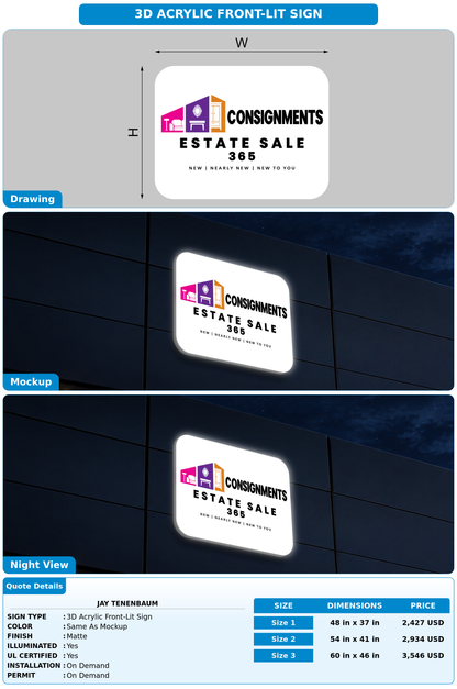 CUSTOM MOCKUP SIGN FOR Jay Tenenbaum