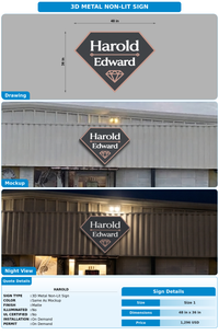 CUSTOM MOCKUP SIGN FOR Harold