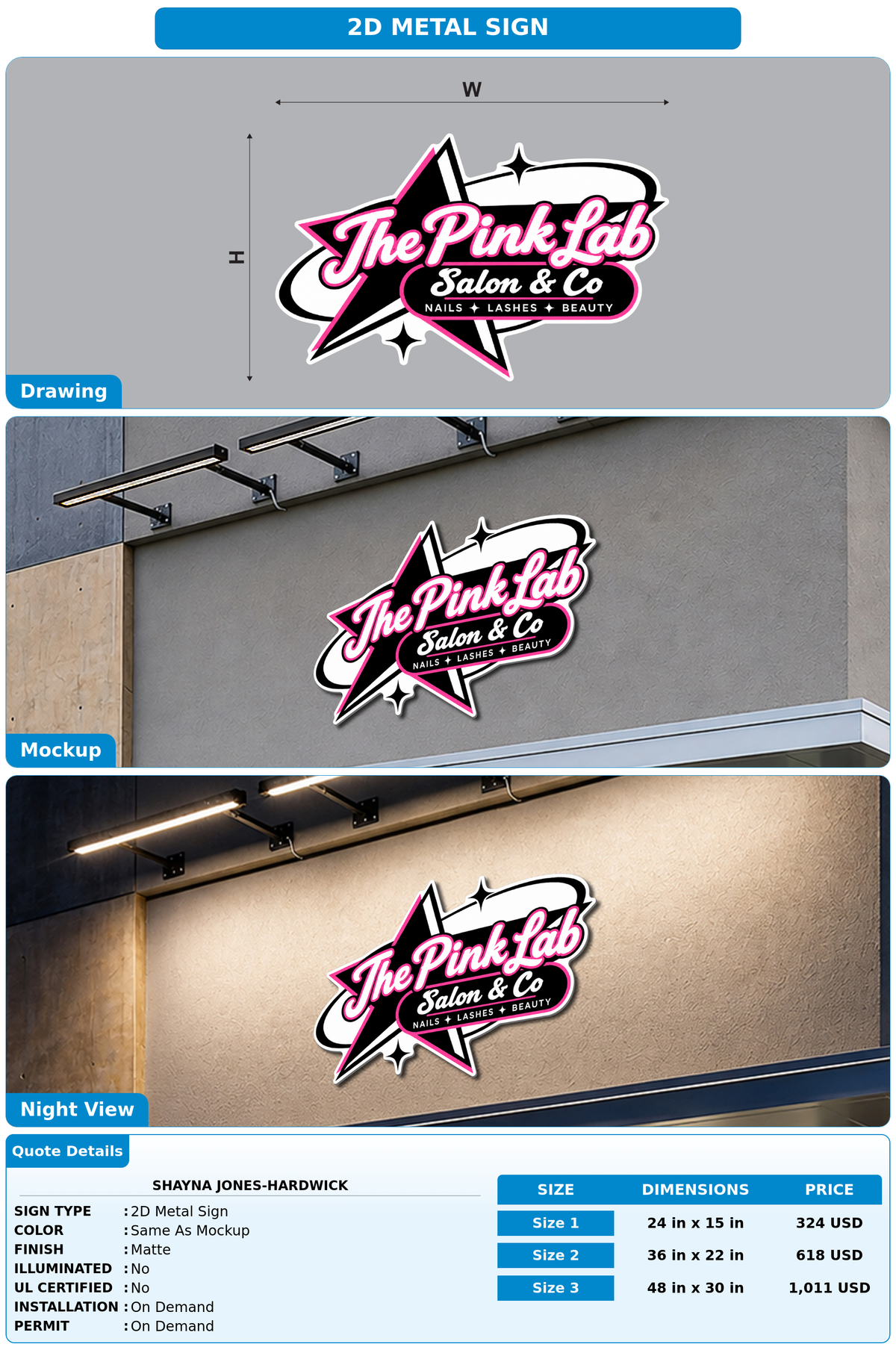 CUSTOM MOCKUP SIGN FOR Shayna Jones-Hardwick