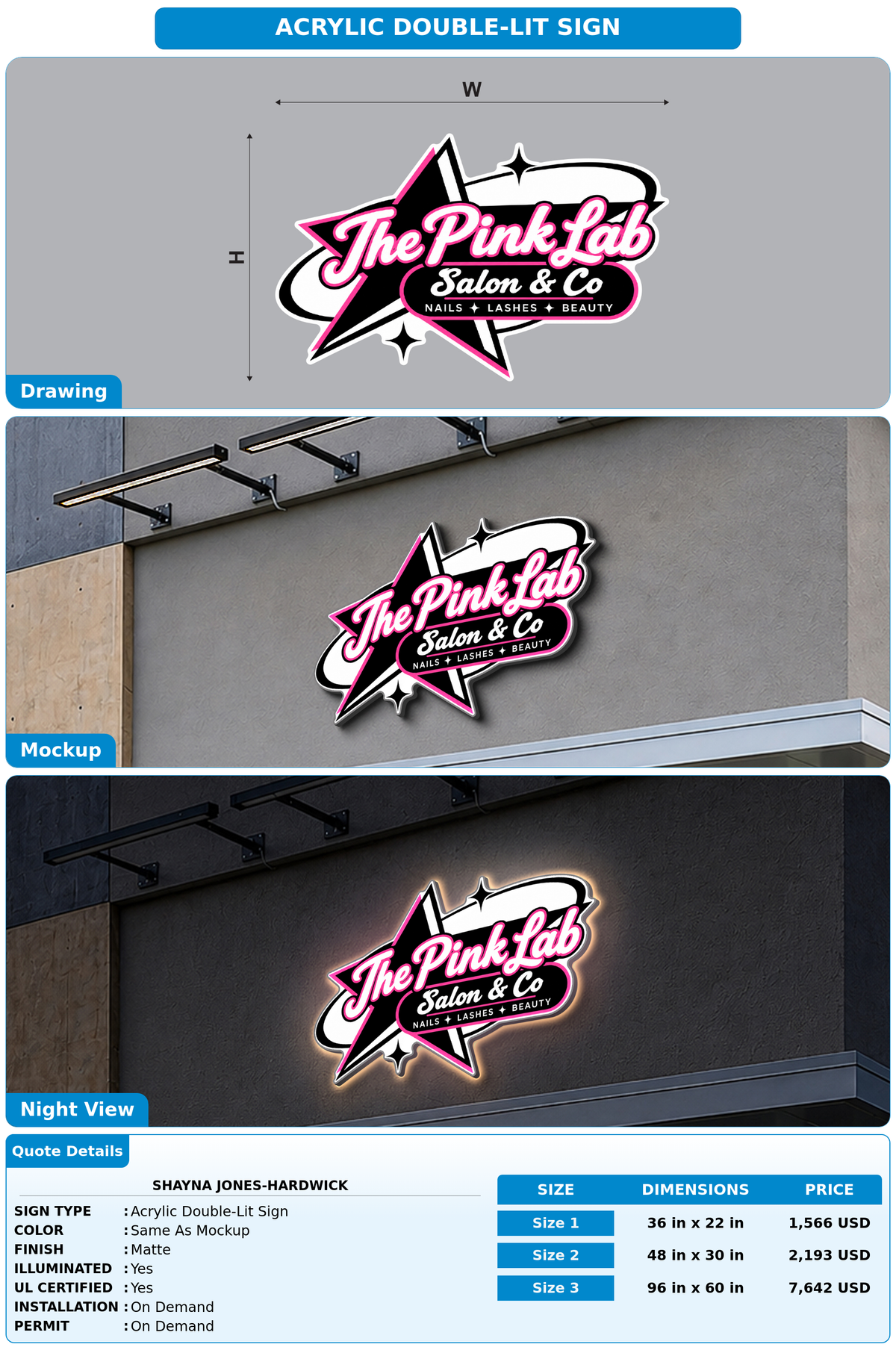 CUSTOM MOCKUP SIGN FOR Shayna Jones-Hardwick