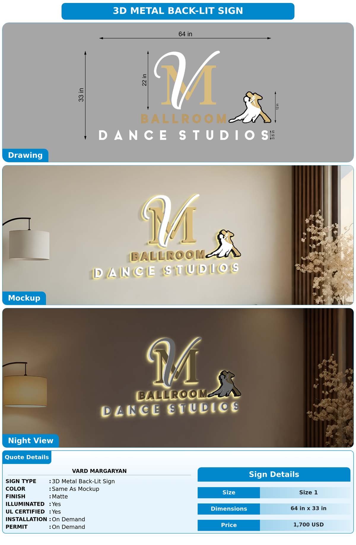 CUSTOM MOCKUP SIGN FOR VARD MARGARYAN